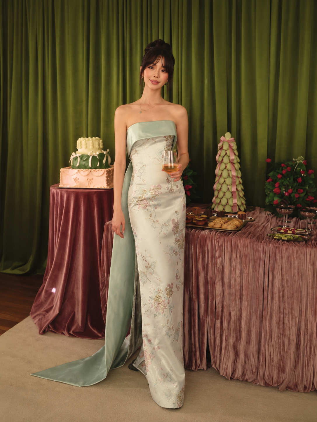 Emeralds Gown