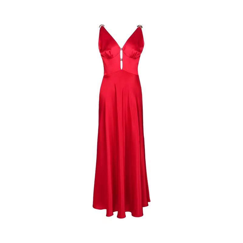 Ruby Satin Dress