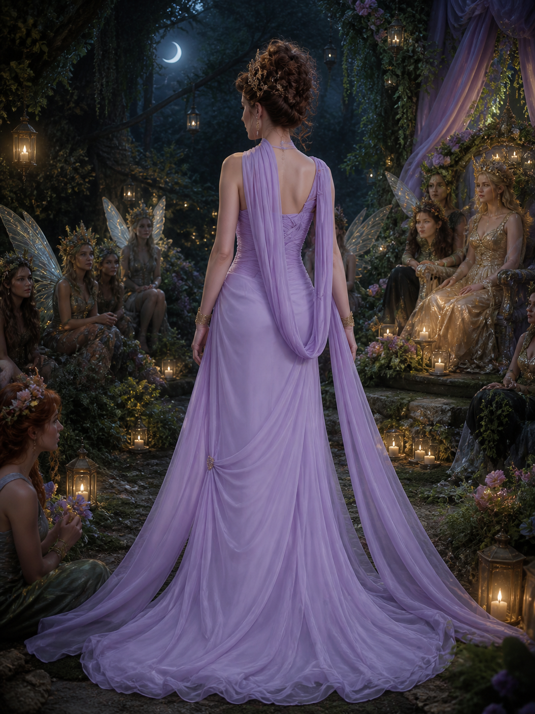 Titania Lilac Wedding Gown