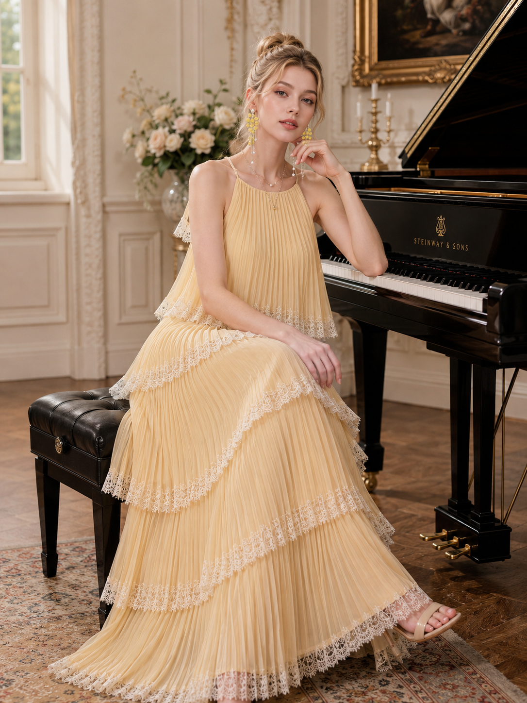 Belle Ruffled Dress