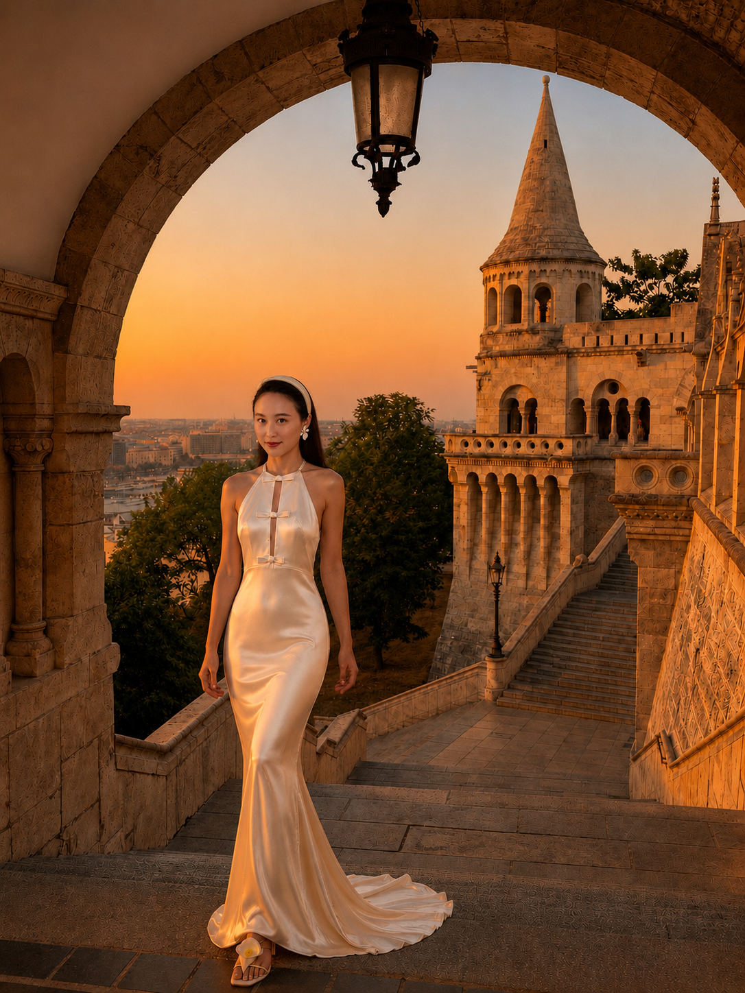 Juliet Satin Gown