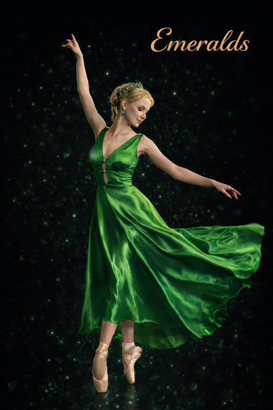 Emerald Satin Gown