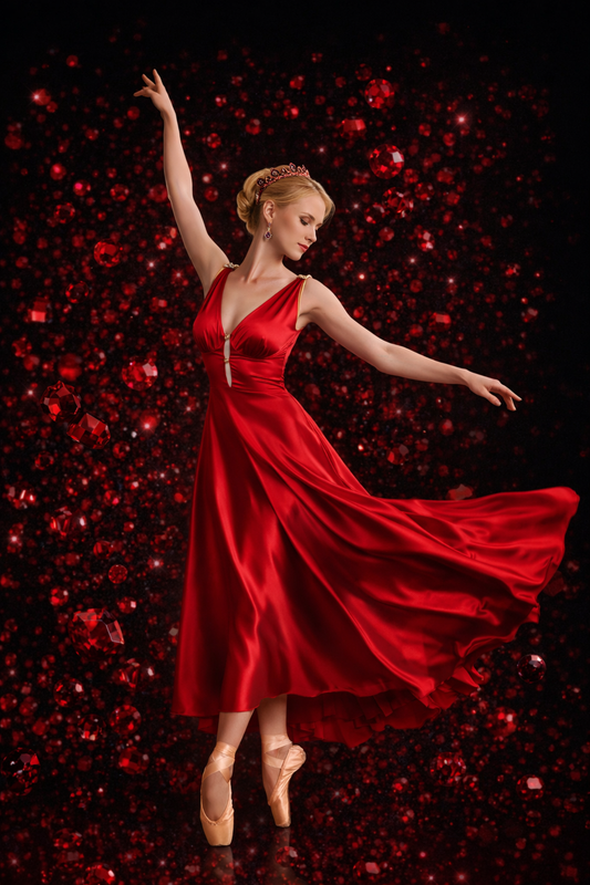 Ruby Satin Gown