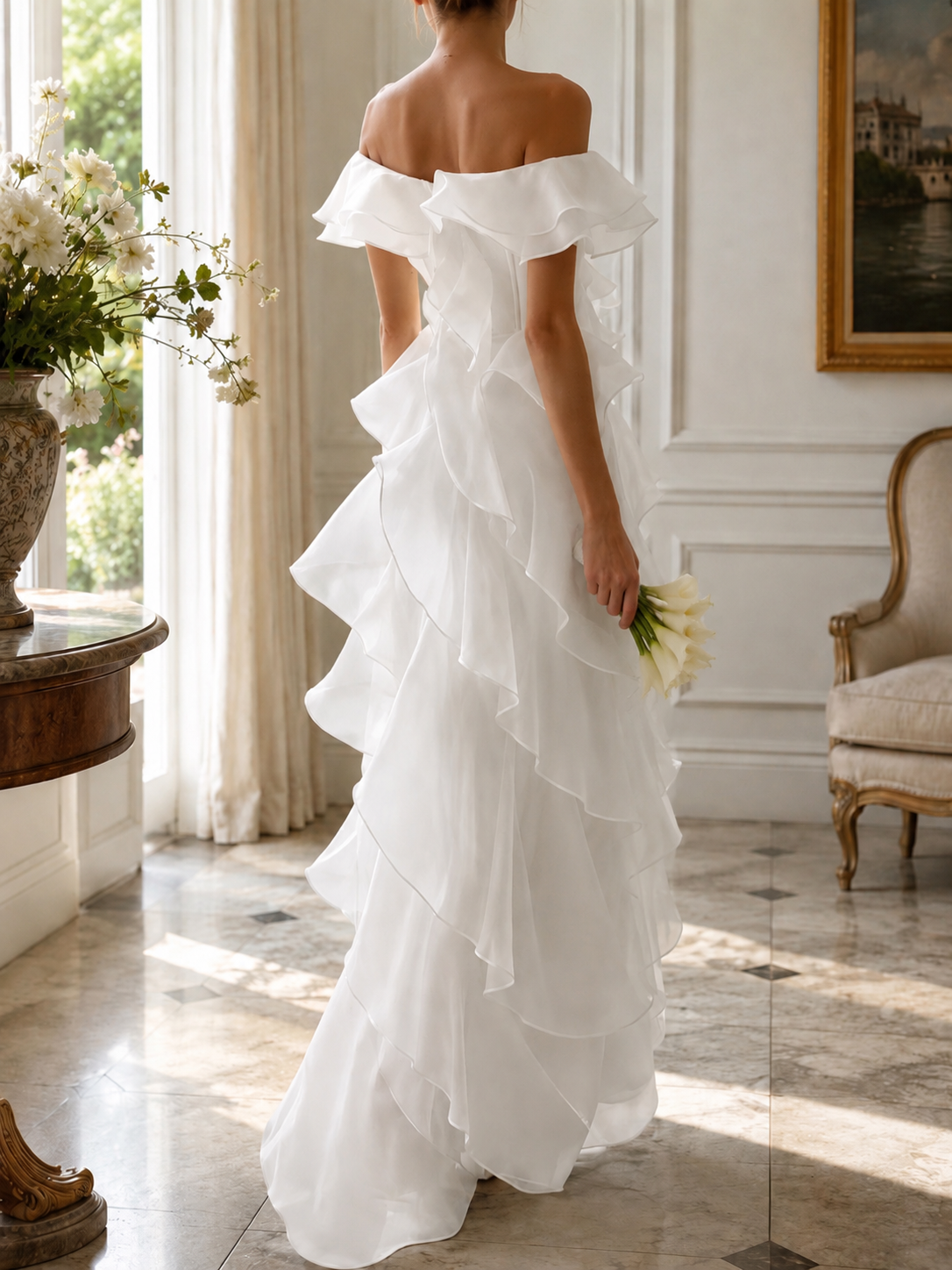 Odette Ruffled Dress
