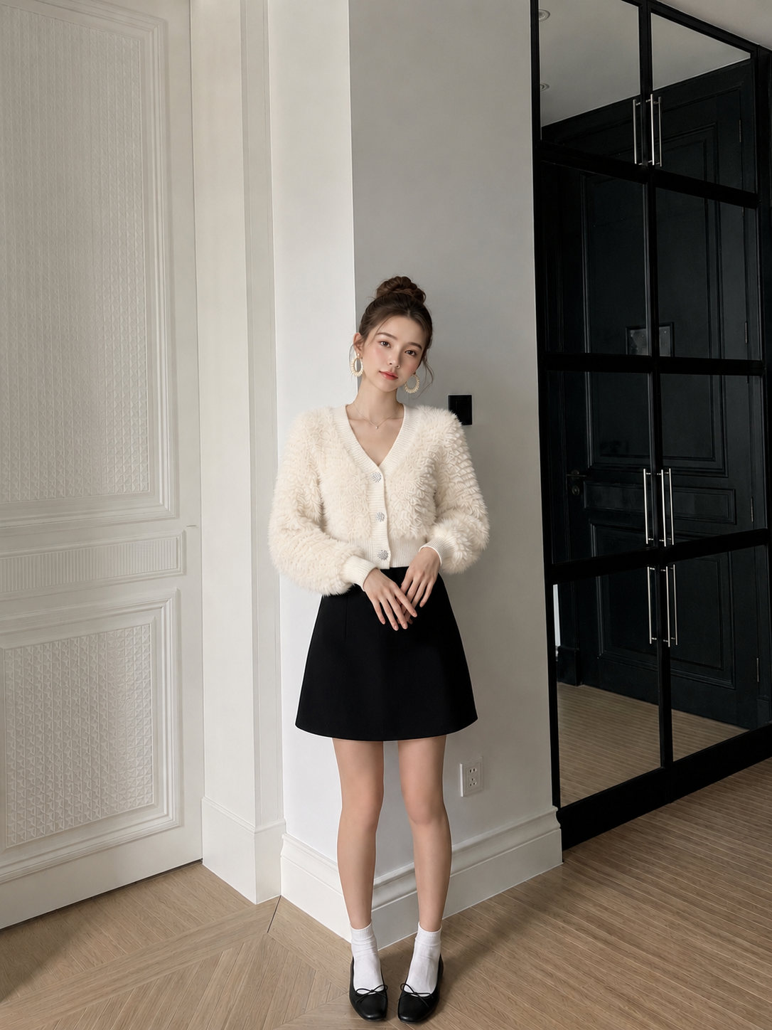 Odette Faux Fur Cardigan