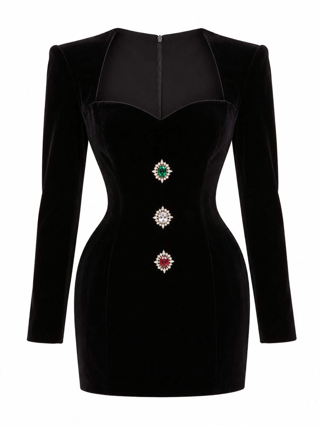Jewels Velvet Dress