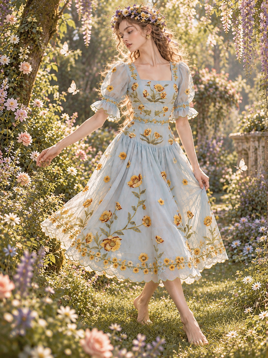 Titania Embroidered Dress