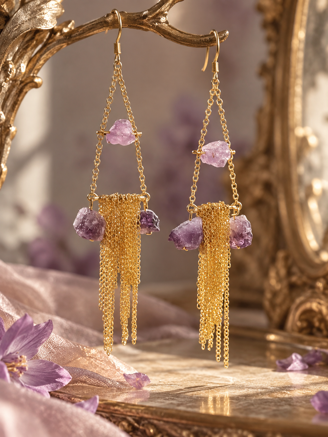 Titania Amethyst Earrings