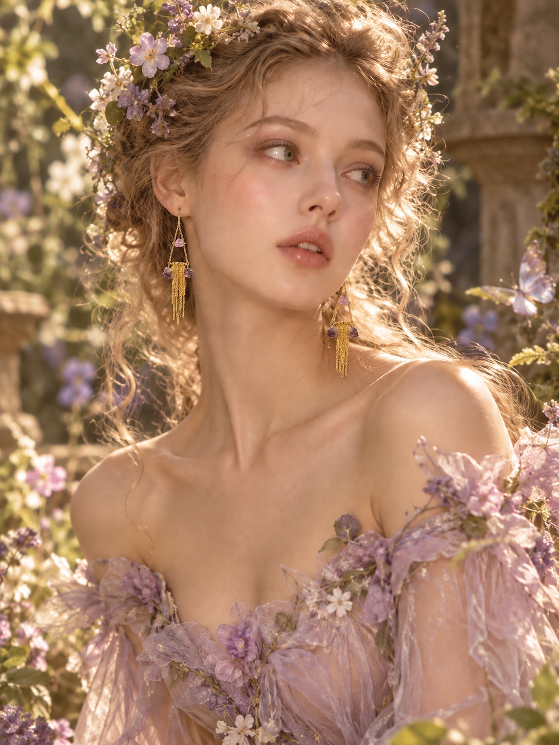 Titania Amethyst Earrings