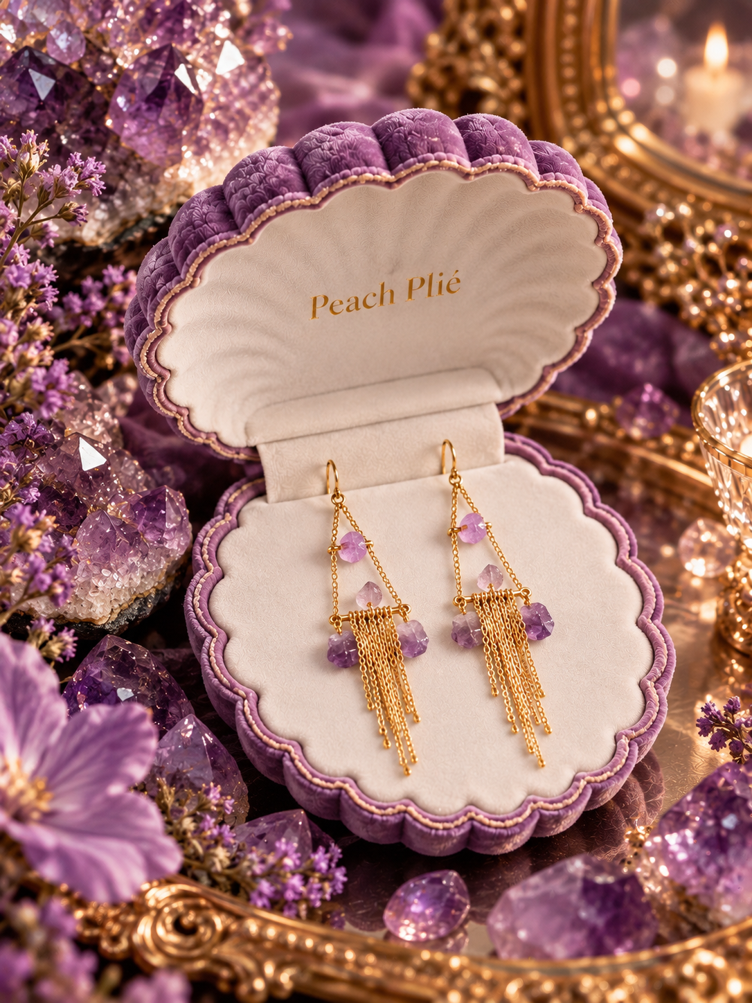 Titania Amethyst Earrings