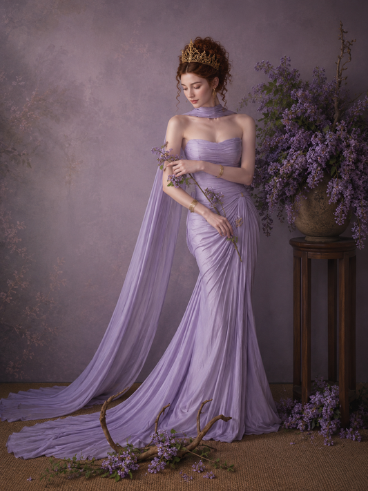 Titania Lilac Wedding Gown
