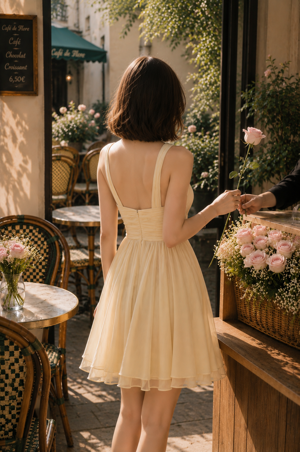 Belle Halter Silk Dress